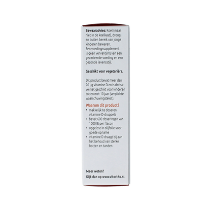 VitOrtho Vitamine D3 1000IE druppels 20.00 Milliliter