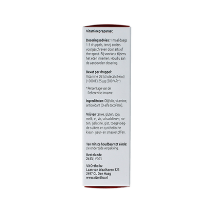 VitOrtho Vitamine D3 1000IE druppels 20.00 Milliliter