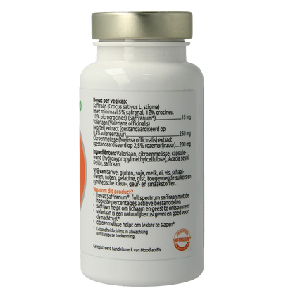 VitOrtho Saffraan slaap 60.00 Vegetarische capsules