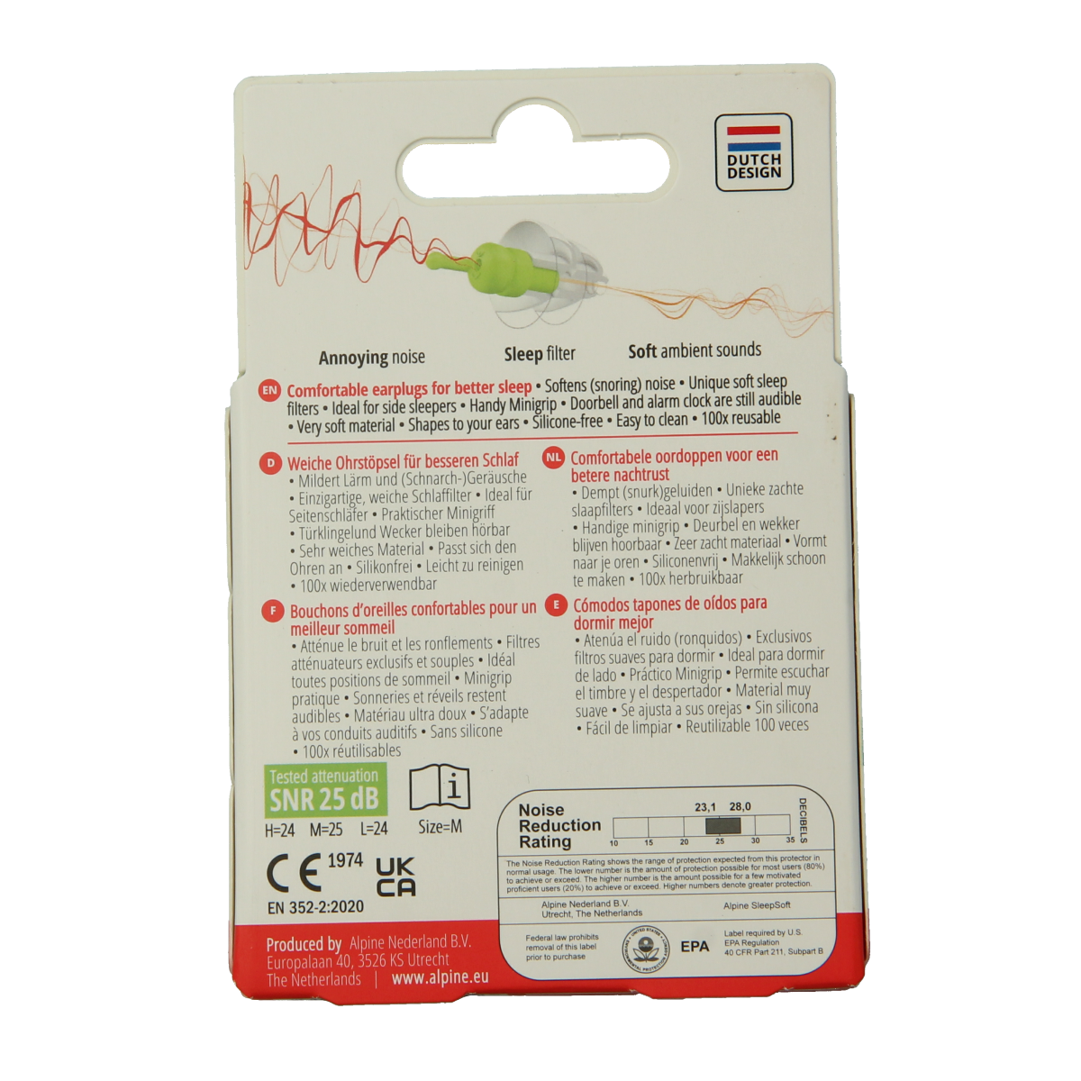 Alpine Sleepsoft oordopjes 1.00 Paar
