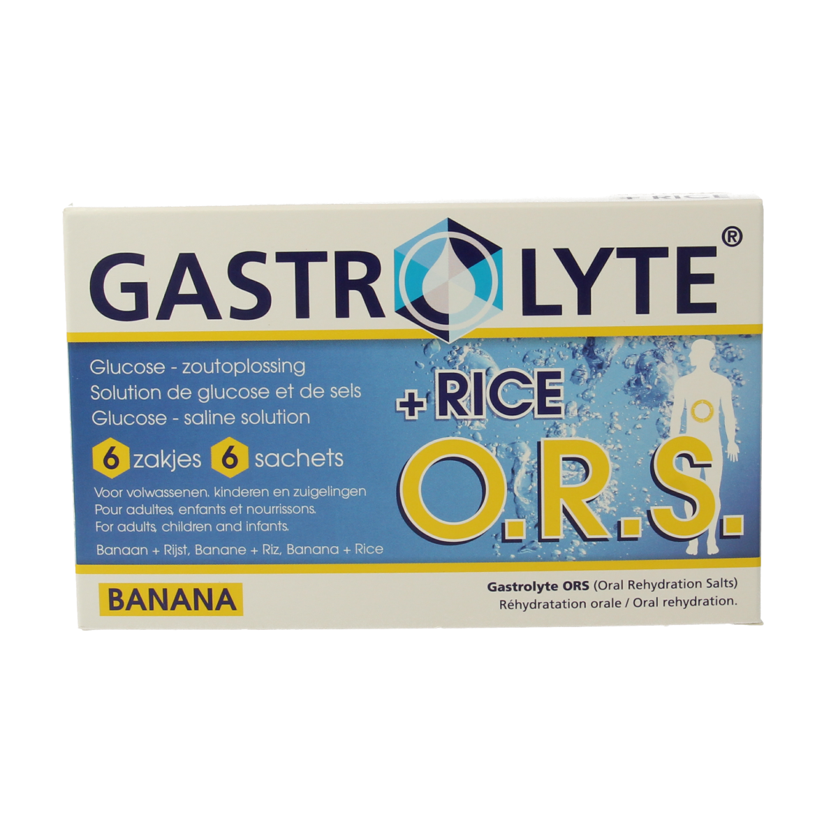 Gastrolyte O.R.S. rijst/banaan 6.00 Sachets