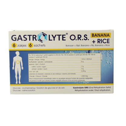 Gastrolyte O.R.S. rijst/banaan 6.00 Sachets