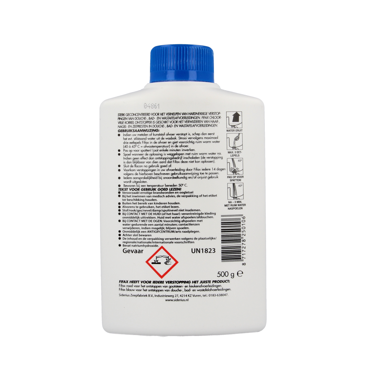 Fifax Ontstopper voor de badkamer 500.00 Gram