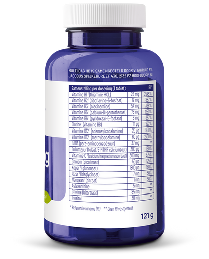 Vitakruid Multi Dag HD 100% Vegan 90.00 Tabletten