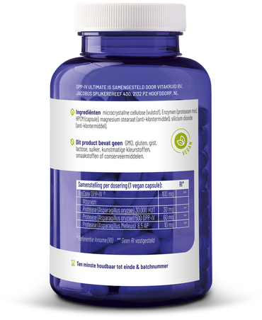 Vitakruid DPP-IV Ultimate BioCore Optimum Complete Enzymen 180.00 Vegetarische capsules