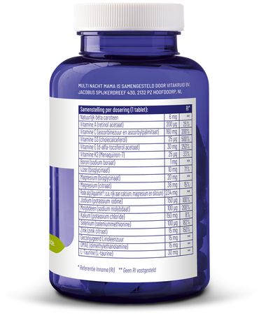 Vitakruid Multi Nacht Mama 100% Vegan 90.00 Tabletten