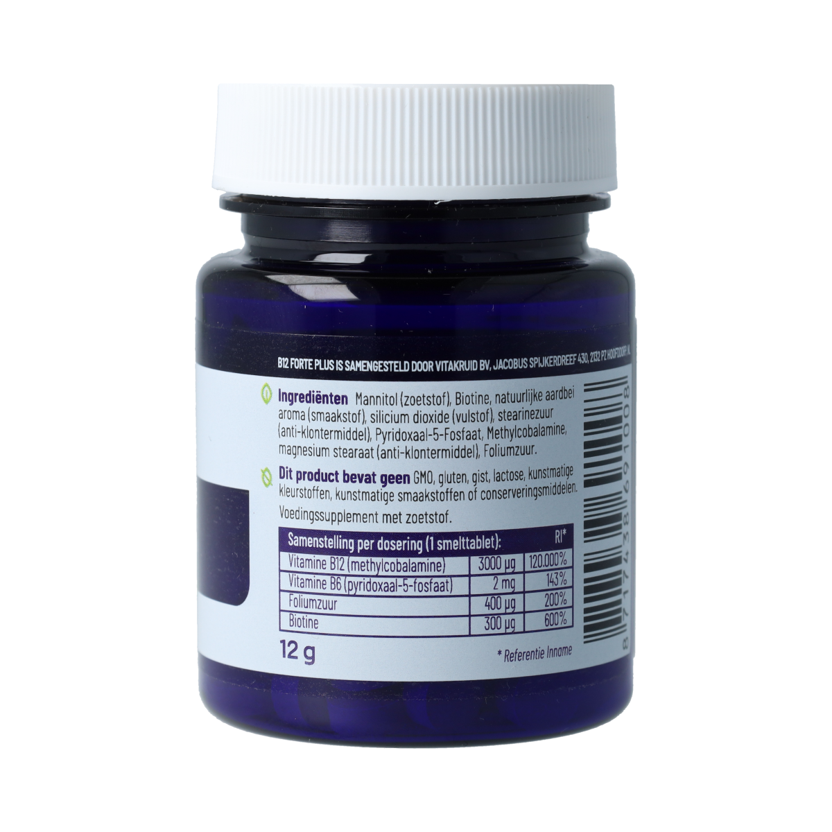 Vitakruid B12 Forte Plus 3.000 met P-5-P 60.00 Smelttabletten