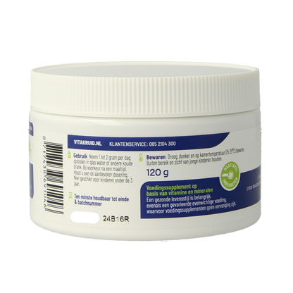Vitakruid Magnesium Malaat met Vitamine B6 (P-5-P) 120.00 Gram