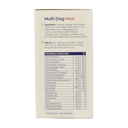 Vitakruid Multi Dag & Nacht Man 100% Vegan 2 x 30 60.00 Tabletten