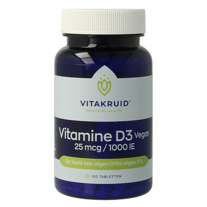 Vitakruid Vitamine D3 Vegan 25 mcg / 1000 IE 120.00 Tabletten
