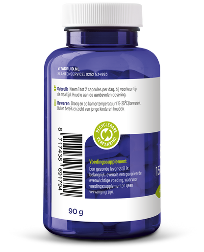 Vitakruid Borage Olie 1500mg GLA 300mg uit plantaardige bron 60.00 Softgels