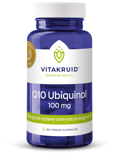 Vitakruid Co-enzym Q10 Ubiquinol actieve vorm Kaneka 100 mg 90.00 Vegetarische capsules