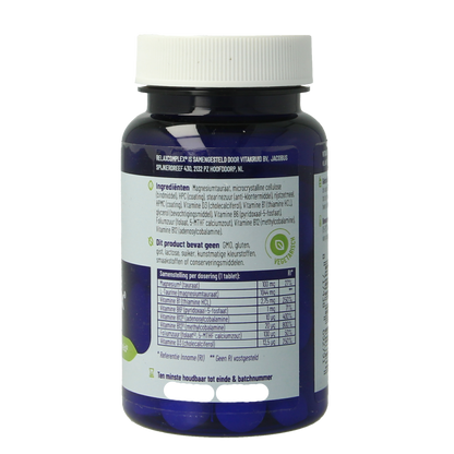 Vitakruid RelaxComplex oa Magnesium Tauraat & Vitamine D3 30.00 Tabletten