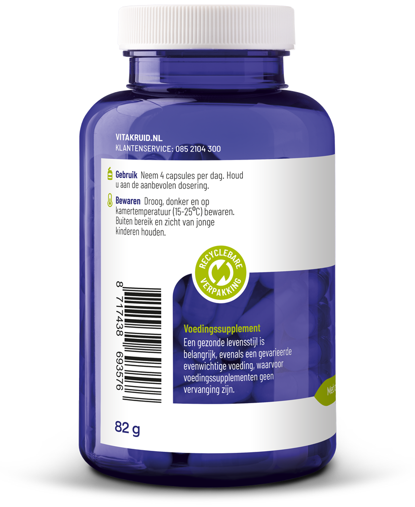 Vitakruid Marine fytoplankton met oa klamath, wakame extract 120.00 Vegetarische capsules