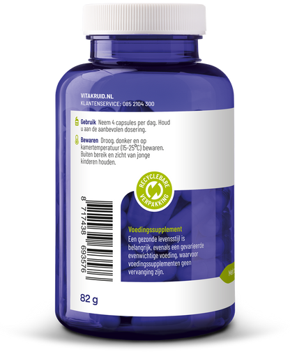 Vitakruid Marine fytoplankton met oa klamath, wakame extract 120.00 Vegetarische capsules