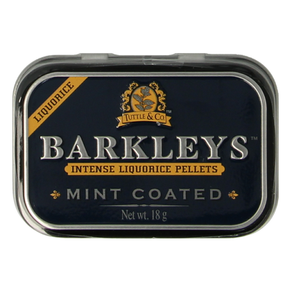 Barkleys Liquorice pellets mint coated 18.00 Gram