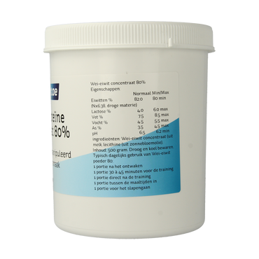 Nova Vitae Whey proteine concentraat 80% 500.00 Gram