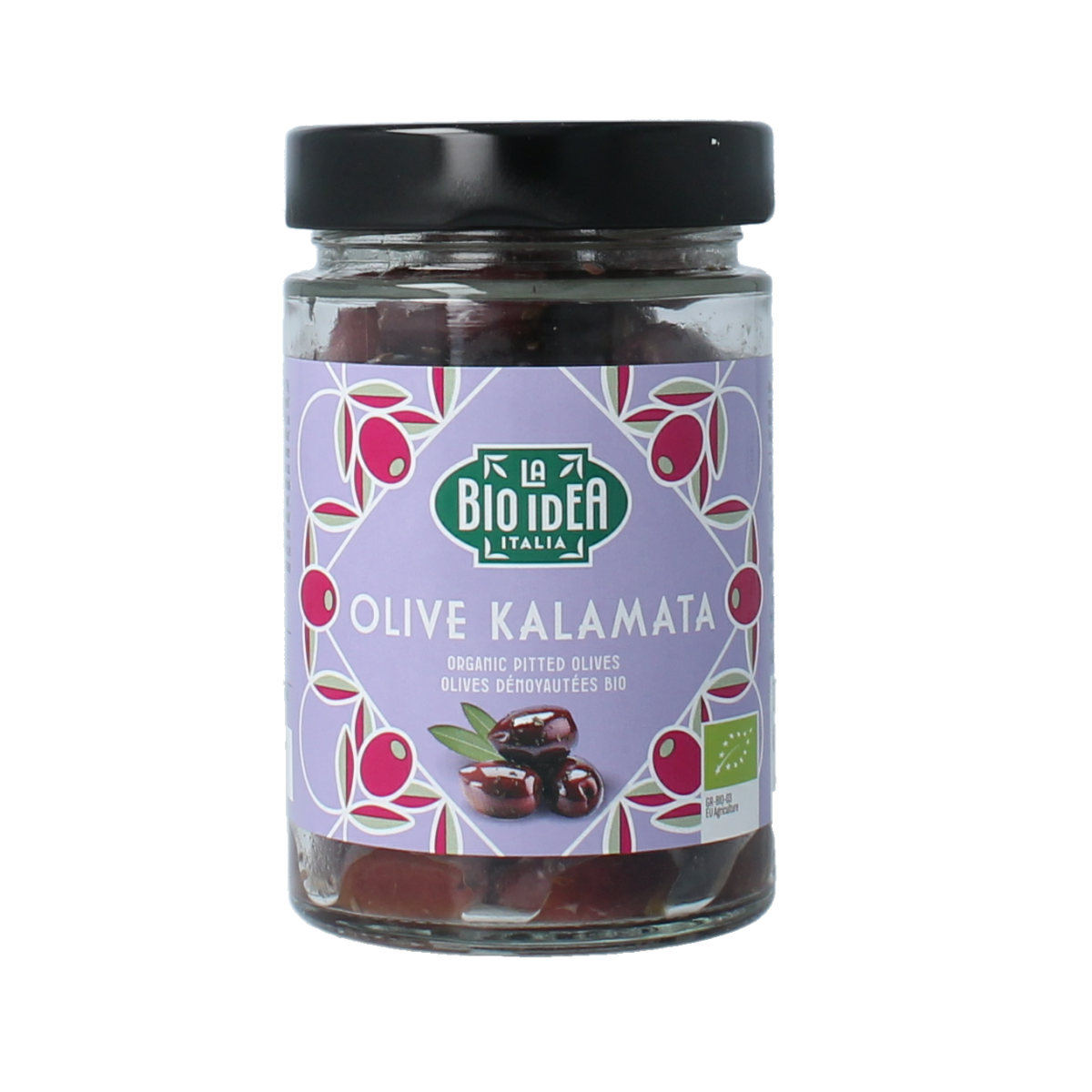 Bioidea Olijven zwart kalamata ontpit bio 180.00 Gram