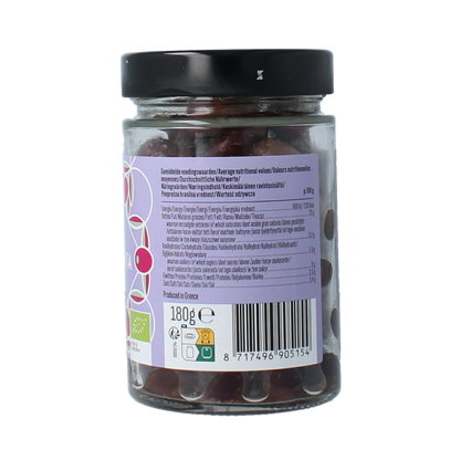 Bioidea Olijven zwart kalamata ontpit bio 180.00 Gram