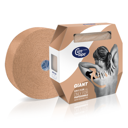 Cure Tape Kinesiotape giant beige 31.5m x 5cm 1.00 Stuks