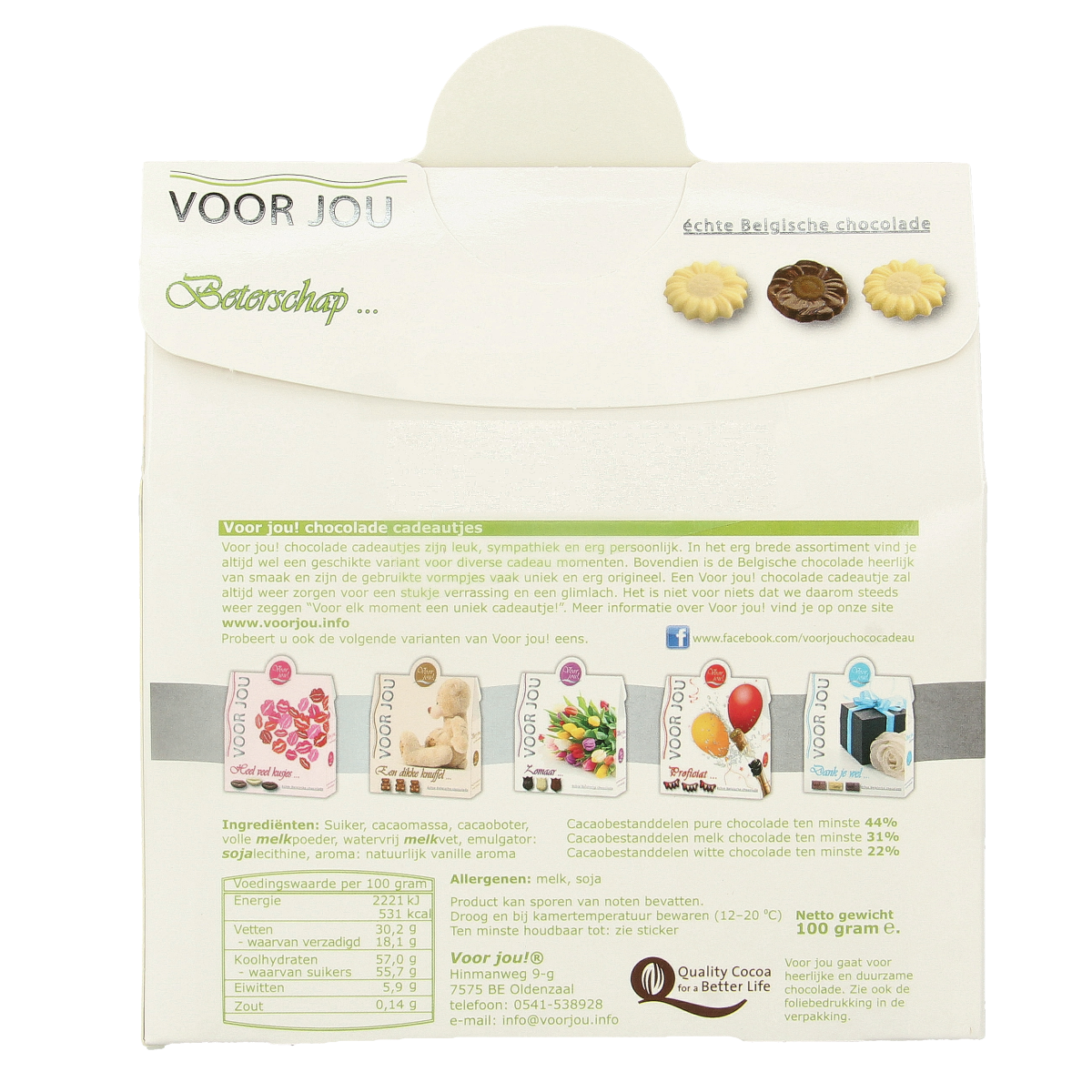 Voor Jou! Cadeau doos young beterschap 100.00 Gram