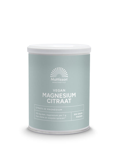 Mattisson Magnesium citraat poeder 200.00 Gram