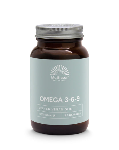 Mattisson Omega 3 6 9 vis teunisbloem lijnzaad 60.00 Capsules