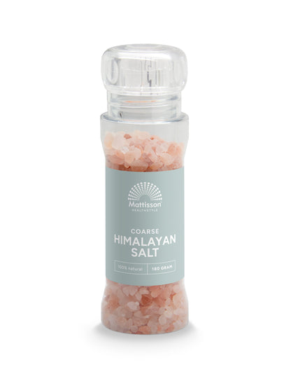 Mattisson Himalaya zout grof gemalen molen hervulbaar 180.00 Gram