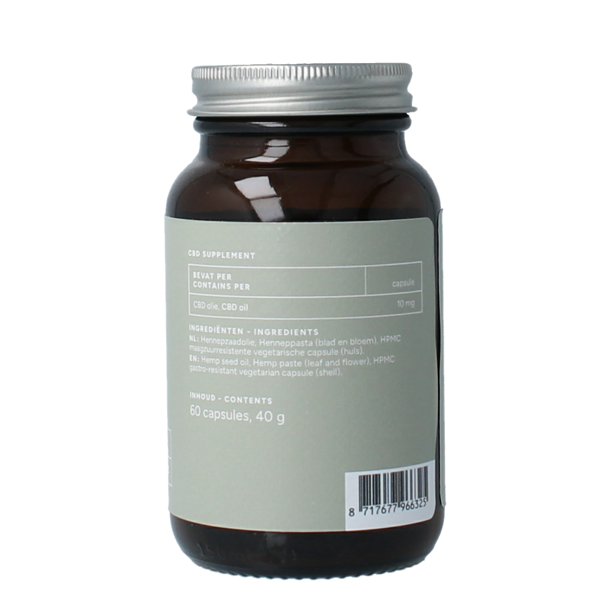 Mattisson CBD Olie 10mg 60.00 Vegetarische capsules