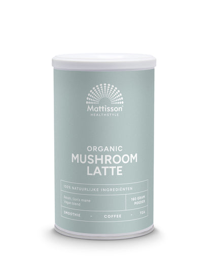 Mattisson Mushroom Latte Reisi, Lions mane bio 160.00 Gram