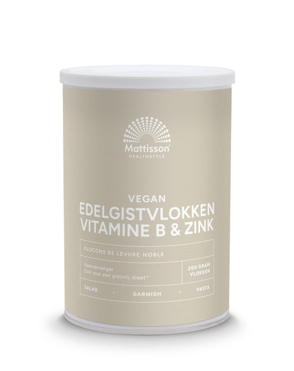 Mattisson Edelgistvlokken vitamine B12 + zink 200.00 Gram
