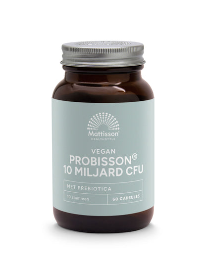 Mattisson Probisson 10 miljard CFU met prebiotica 60.00 Vegetarische capsules