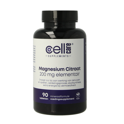 CellCare Magnesium 200mg elementair  90.00 Tabletten