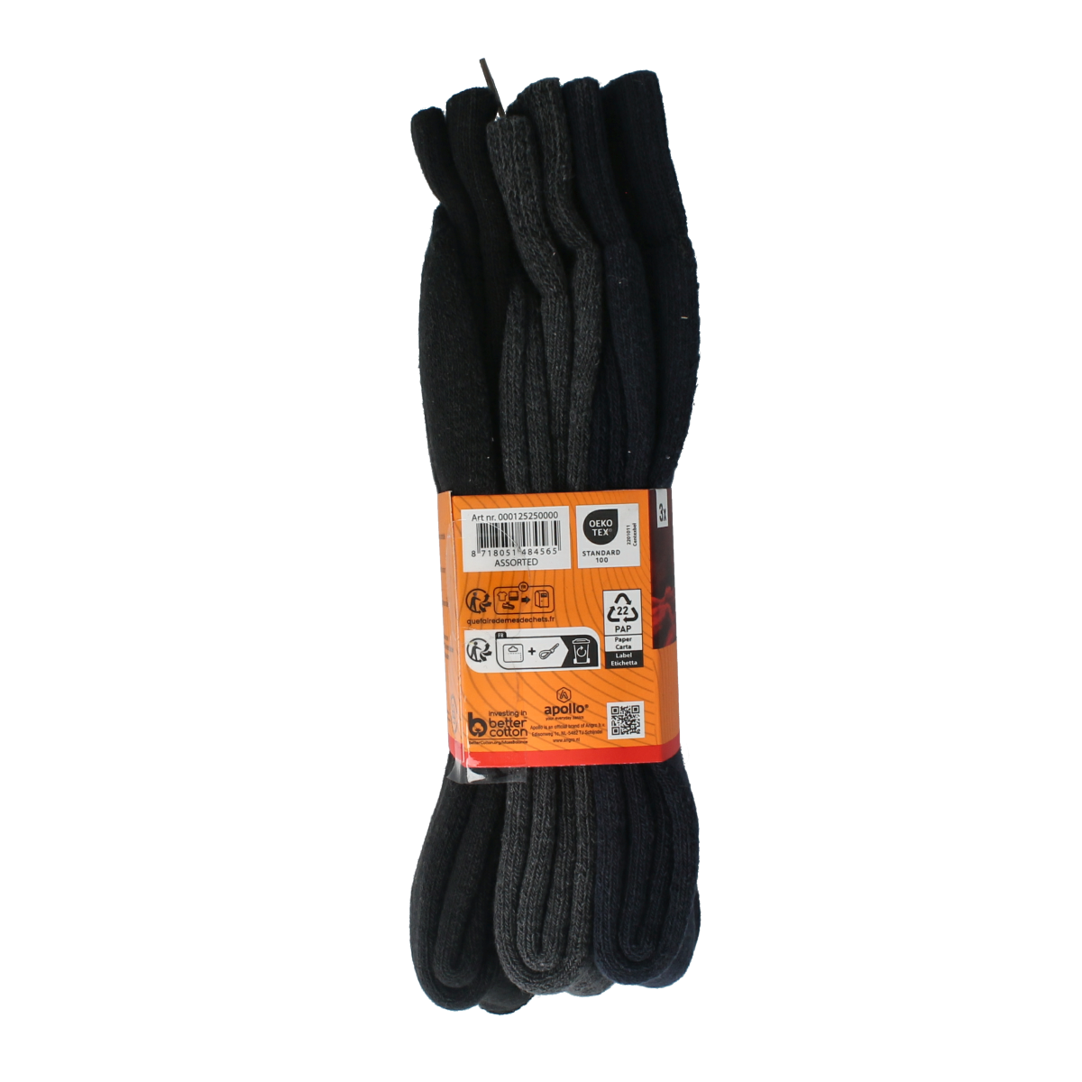 Apollo Thermosok 39-42 assorti donker 3.00 Paar