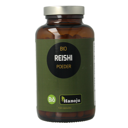 Hanoju Reishi paddenstoelen bio 150.00 Vegetarische capsules