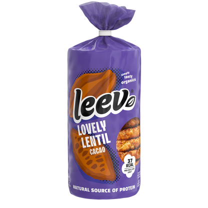 Leev Lovely lentil cakes cacao bio 130.00 Gram