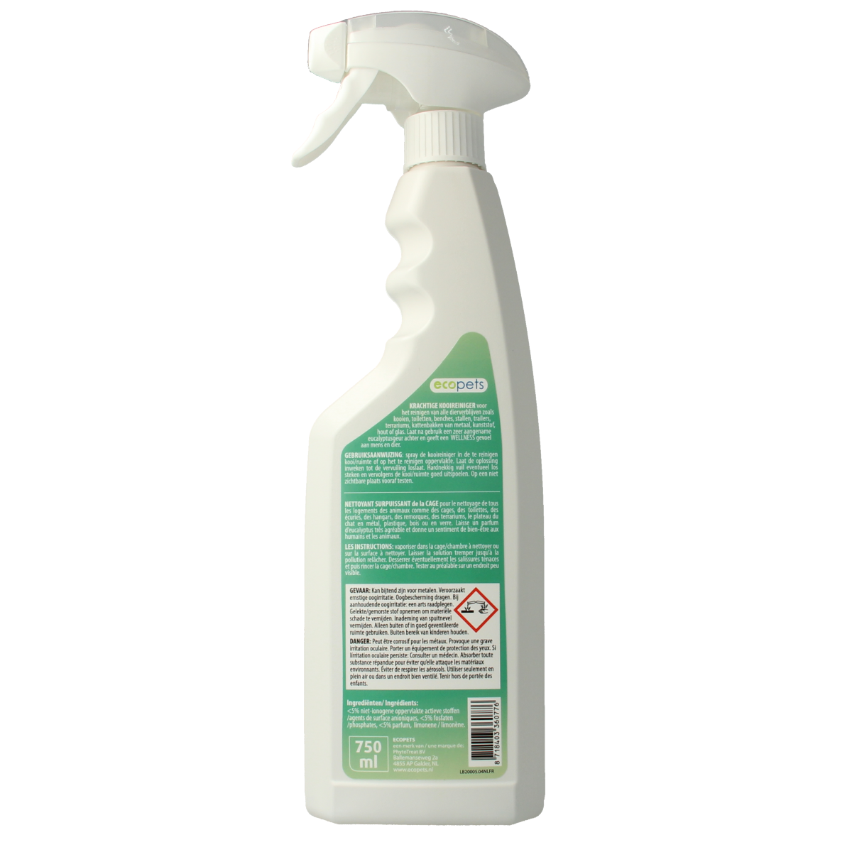 Ecopets Krachtige Kooireiniger RTU 750.00 Milliliter