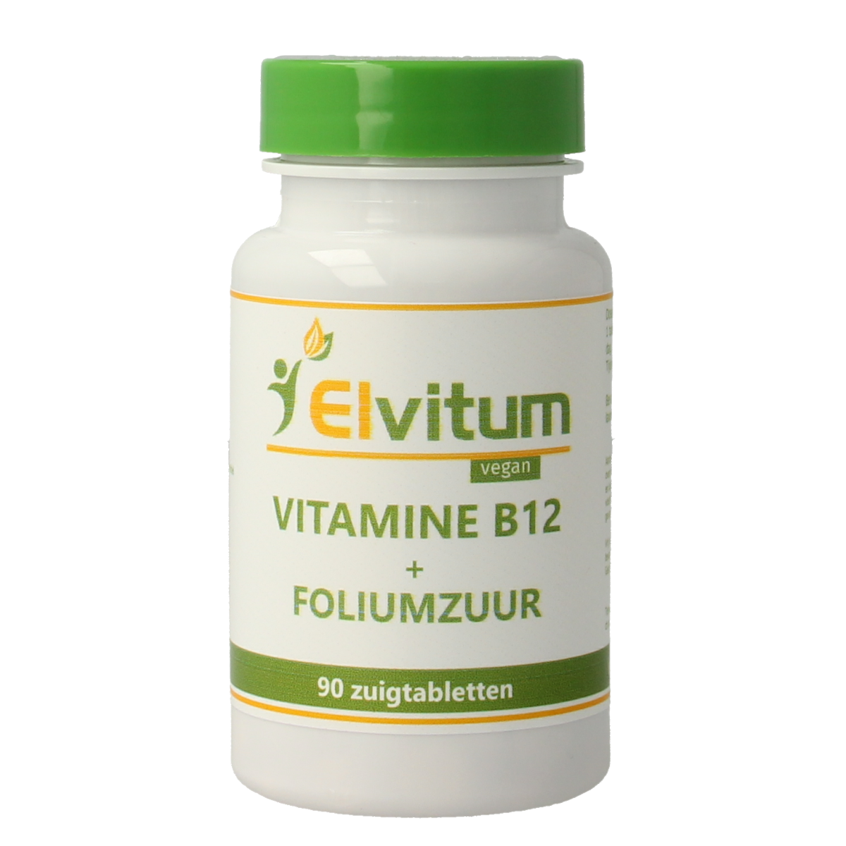 Elvitum  Vitamine B12 1000mcg + foliumzuur 90.00 Zuigtabletten