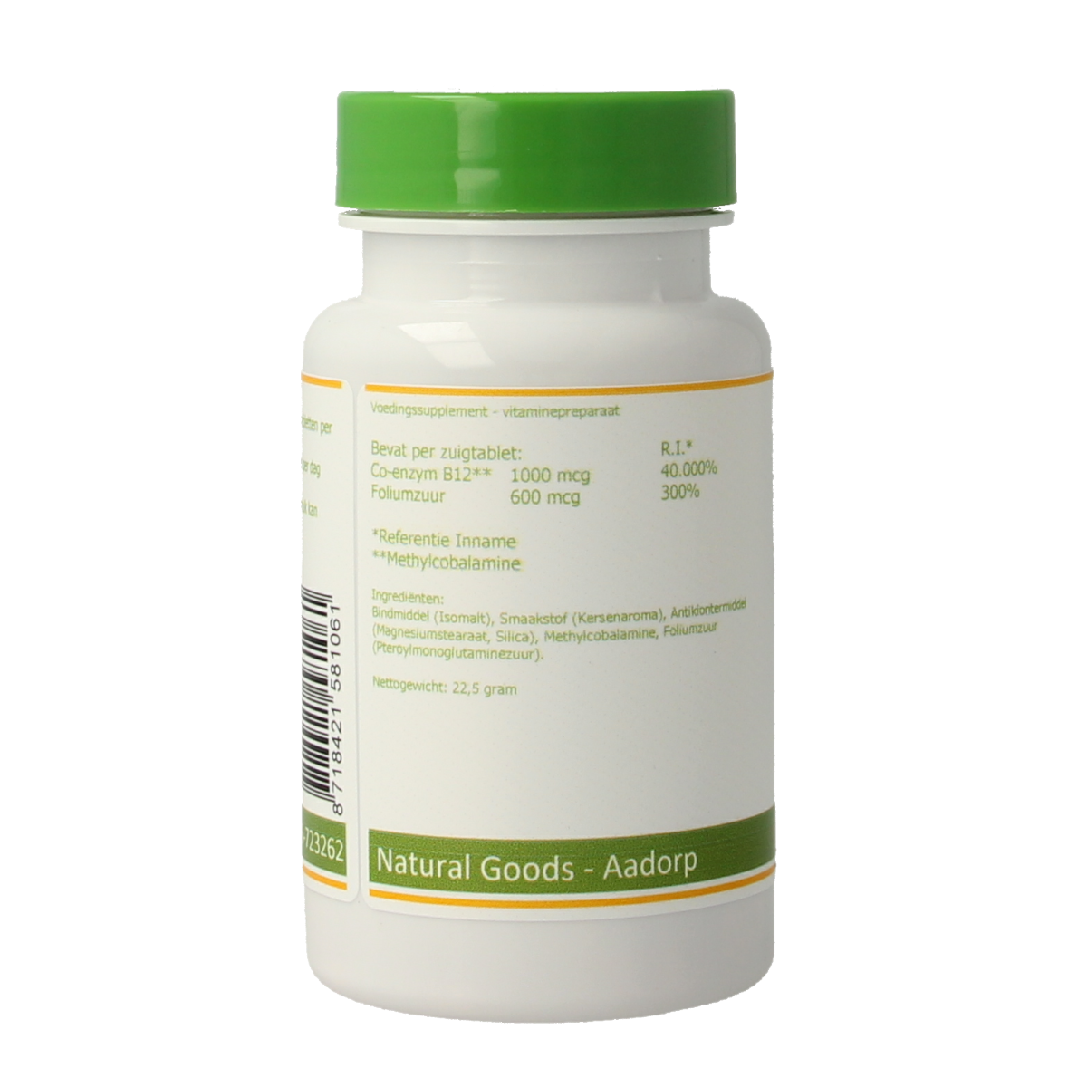 Elvitum  Vitamine B12 1000mcg + foliumzuur 90.00 Zuigtabletten