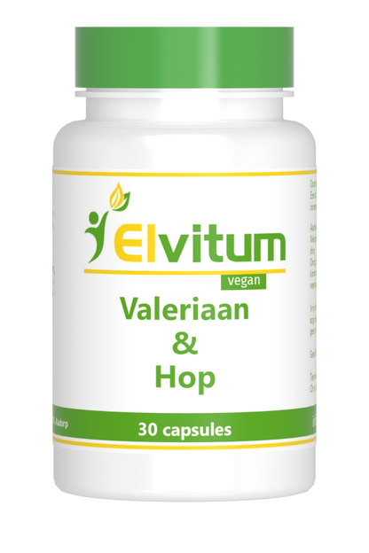 Elvitum  Valeriaan en hop extract 30.00 Capsules