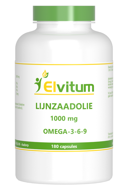 Elvitum  Lijnzaadolie omega 3 6 9 180.00 Capsules