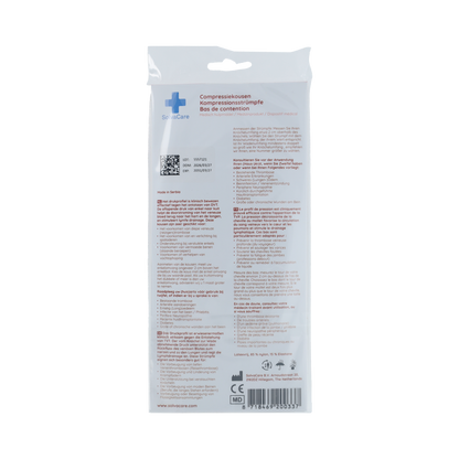 Solvacare Compressiekous zwart L 26 - 29 cm 1.00 Paar