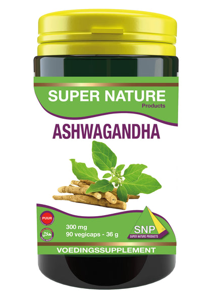 SNP Ashwagandha 300mg puur 90.00 Vegetarische capsules