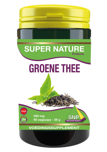 SNP Groene thee 500 mg puur 60.00 Vegetarische capsules