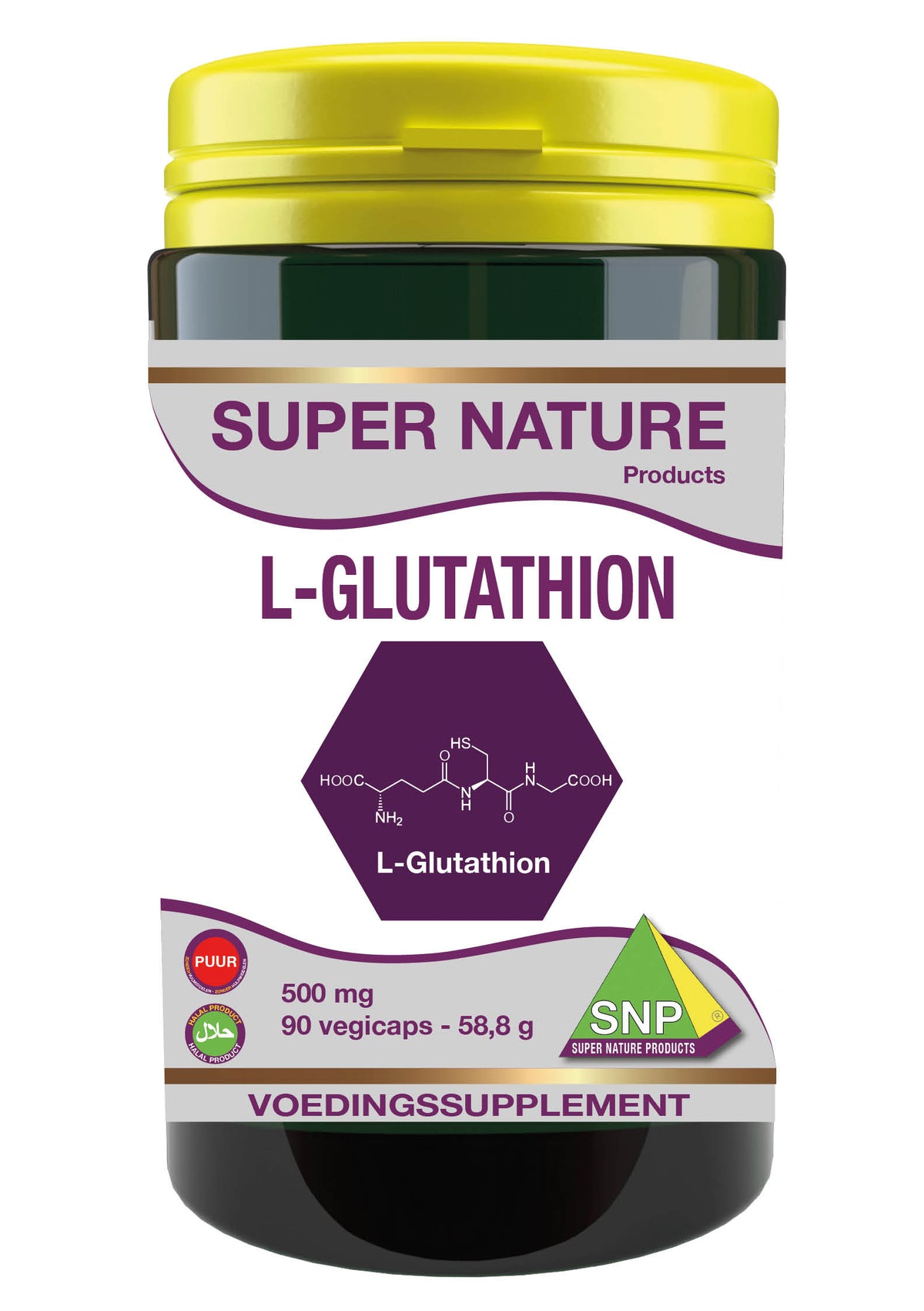 SNP L-Glutathion 500mg puur 90.00 Capsules
