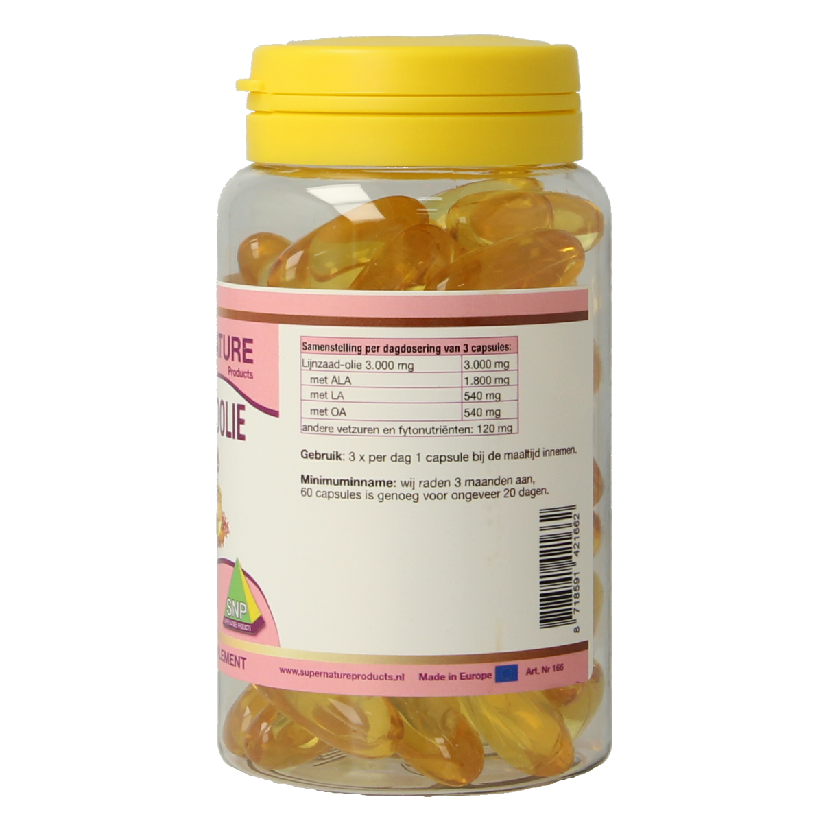 SNP Lijnzaadolie 1000mg 60.00 Capsules
