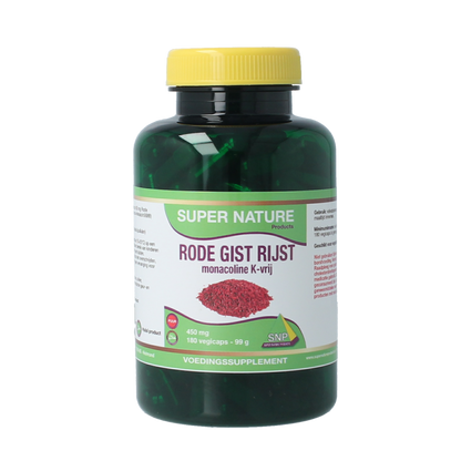 SNP Rode gist rijst monacoline K-vrij 180.00 Vegetarische capsules