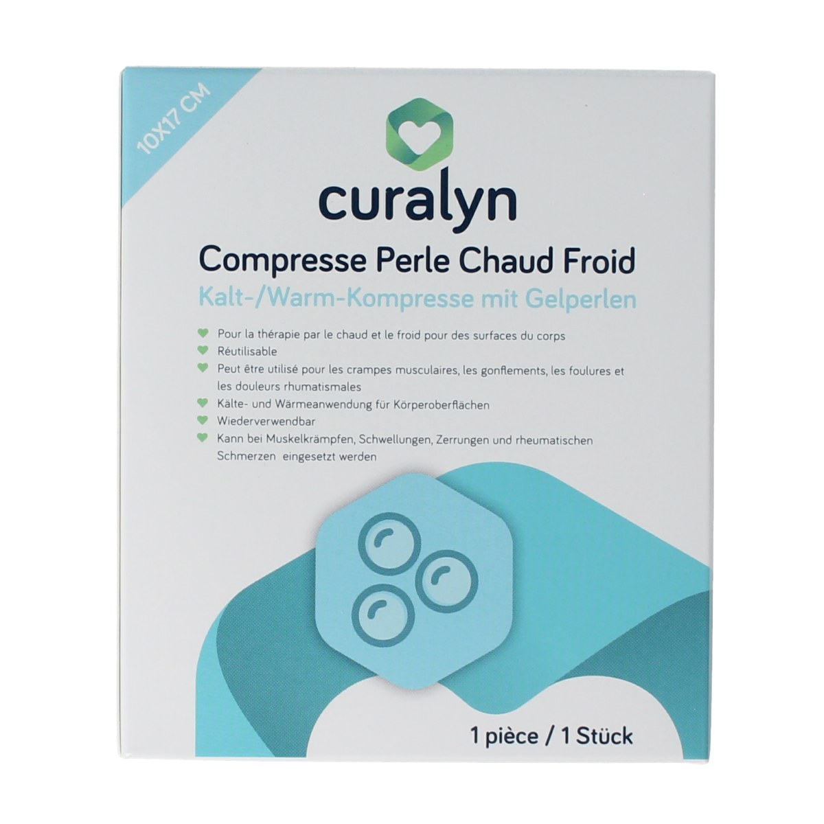 Curalyn Warm-koud parel kompres 1.00 Stuks