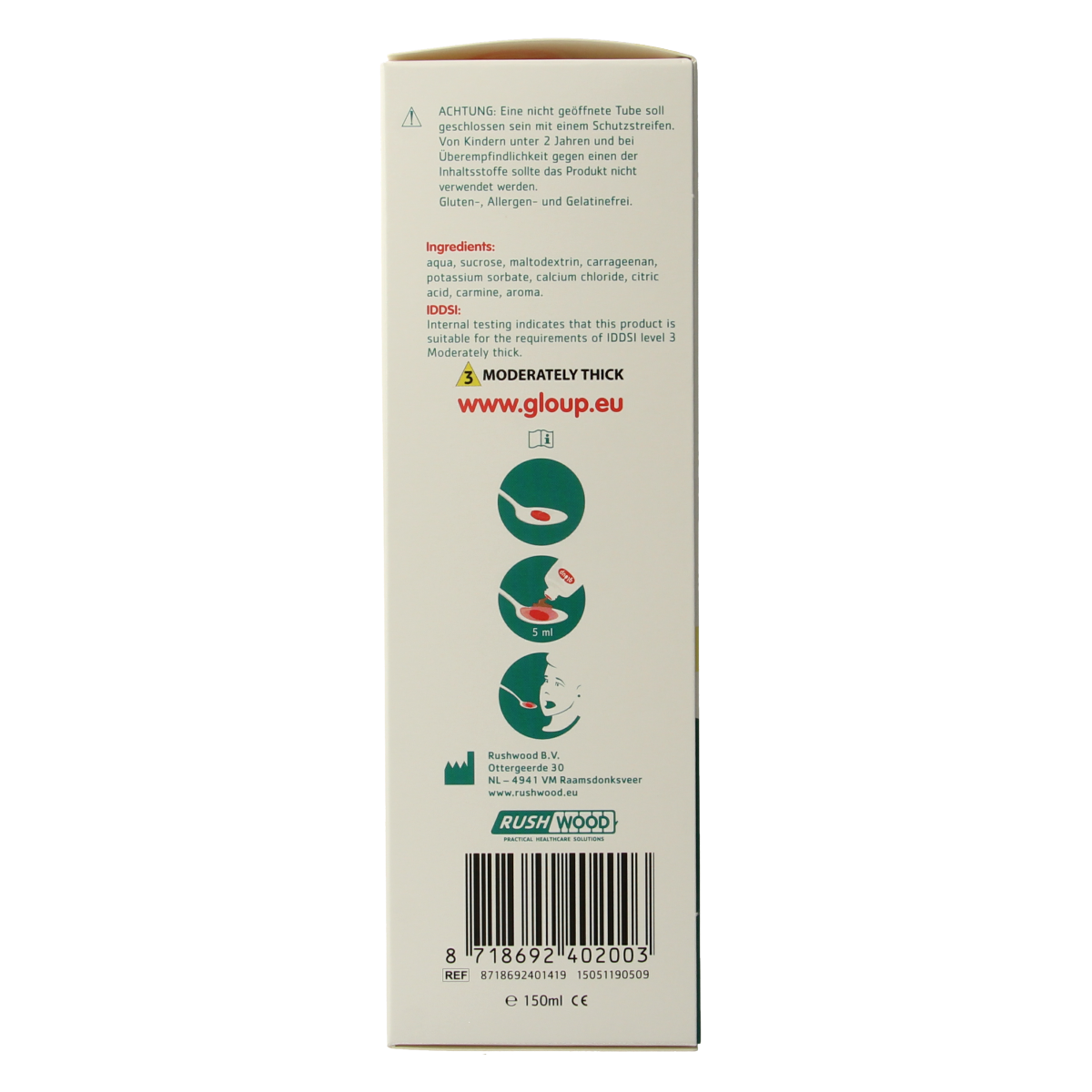 Gloup Original medicatie inname gel aardbei banaan 150.00 Milliliter