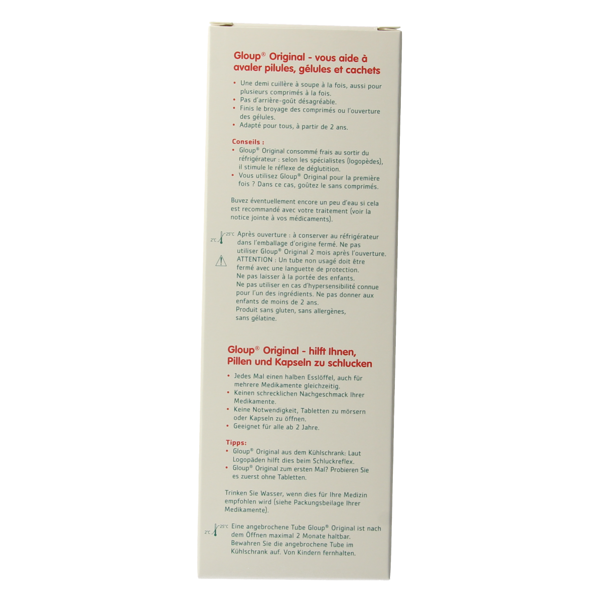 Gloup Original medicatie inname gel aardbei banaan 150.00 Milliliter